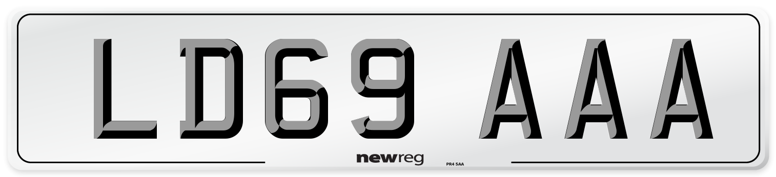 LD69 AAA Number Plate from New Reg